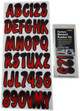 Kubota RTV Boat Lettering Red/Black 3″ Registration Kit by Hardline Products